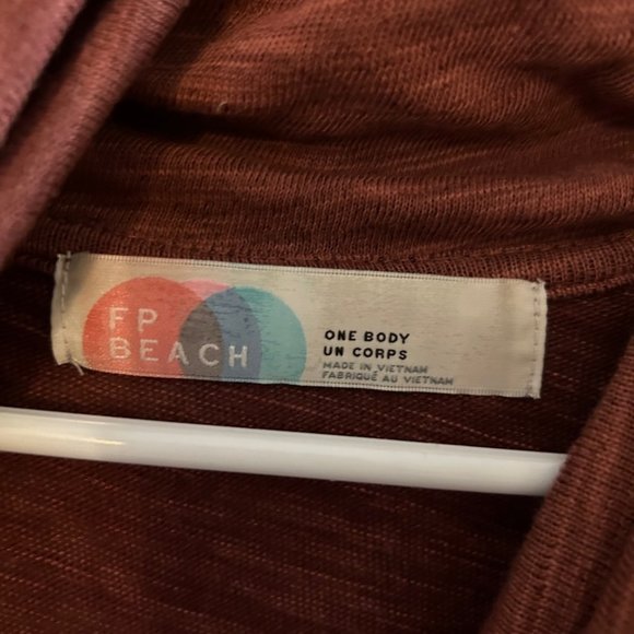 Free People Burnt Orange Cowl Neck Sweater - Picture 2 of 3